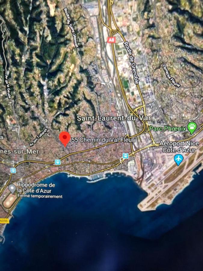 Villa C3 Arthur Rimbaub Chambre D'Hote Piscine Proche Mer Plage 600M Cagnes-sur-Mer Bagian luar foto